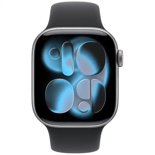 Apple Watch Series 11（GPSモデル）- 42mmスペースグレイアルミニウムケースとブラックスポーツバンド - S/M　MEQW4J/A 2