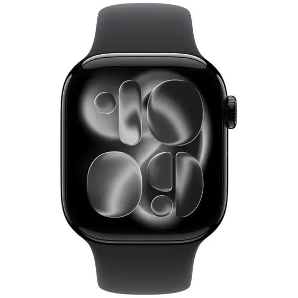 Apple Watch Series 11（GPS + Cellularモデル）- 42mmジェットブラックアルミニウムケースとブラックスポーツバンド - S/M　MF834J/A
