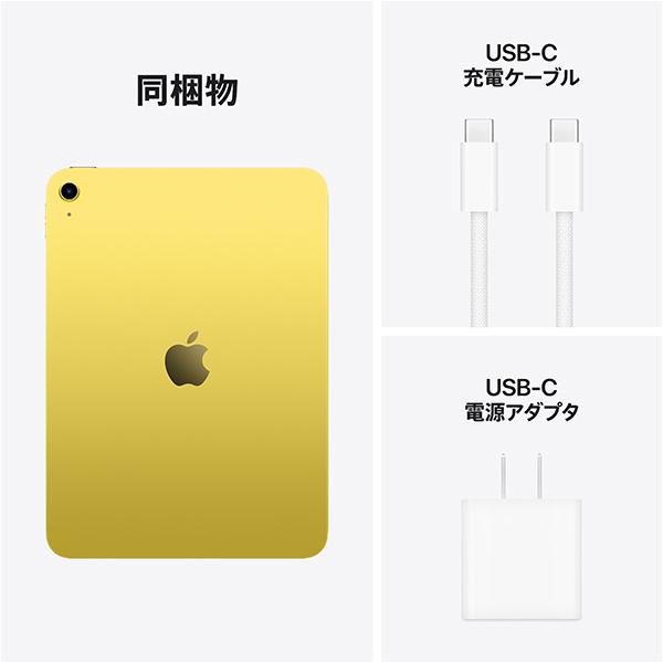 Apple Wi-Fi iPad（A16/2025） 128GB イエロー MD4D4J/A 5