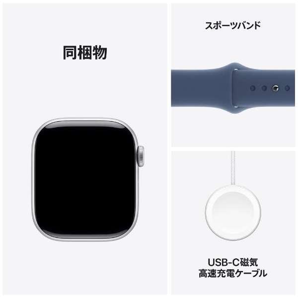 Apple Watch Series 10（GPSモデル）- 46mmシルバーアルミニウムケースとデニムスポーツバンド - M/L　MWWM3J/A 8