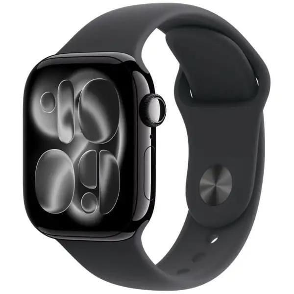 Apple Watch Series 11（GPSモデル）- 42mmジェットブラックアルミニウムケースとブラックスポーツバンド - M/L　MEQU4J/A 2