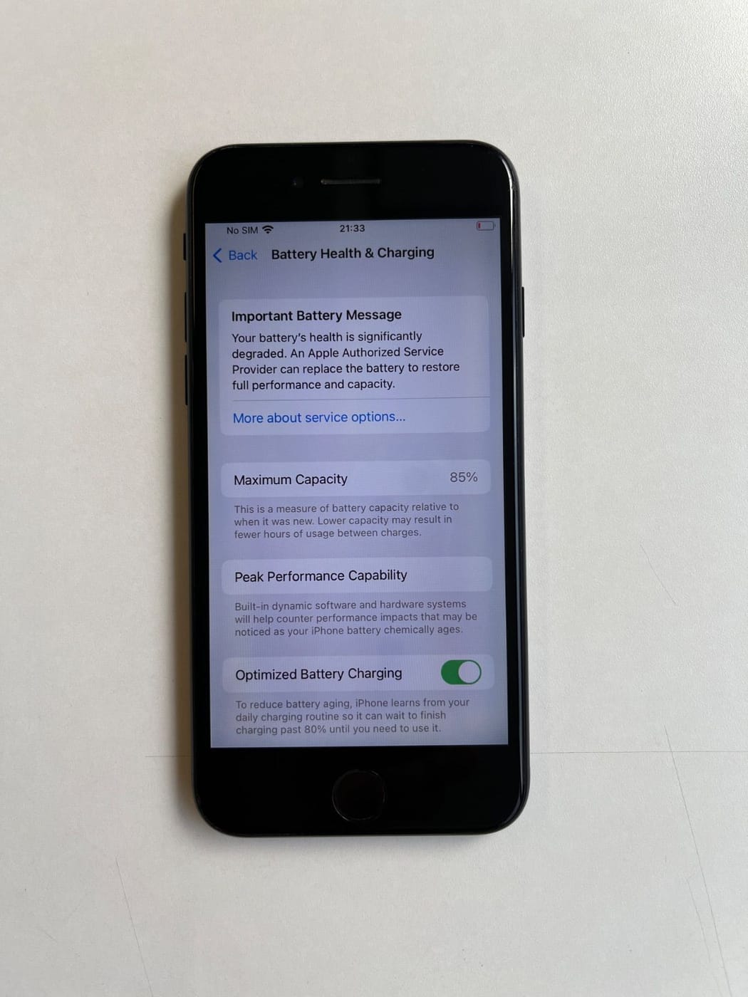 美品 iPhone SE (第2世代) 128GB ブラック バッテリー85% MHGT3J/A - 1270 5