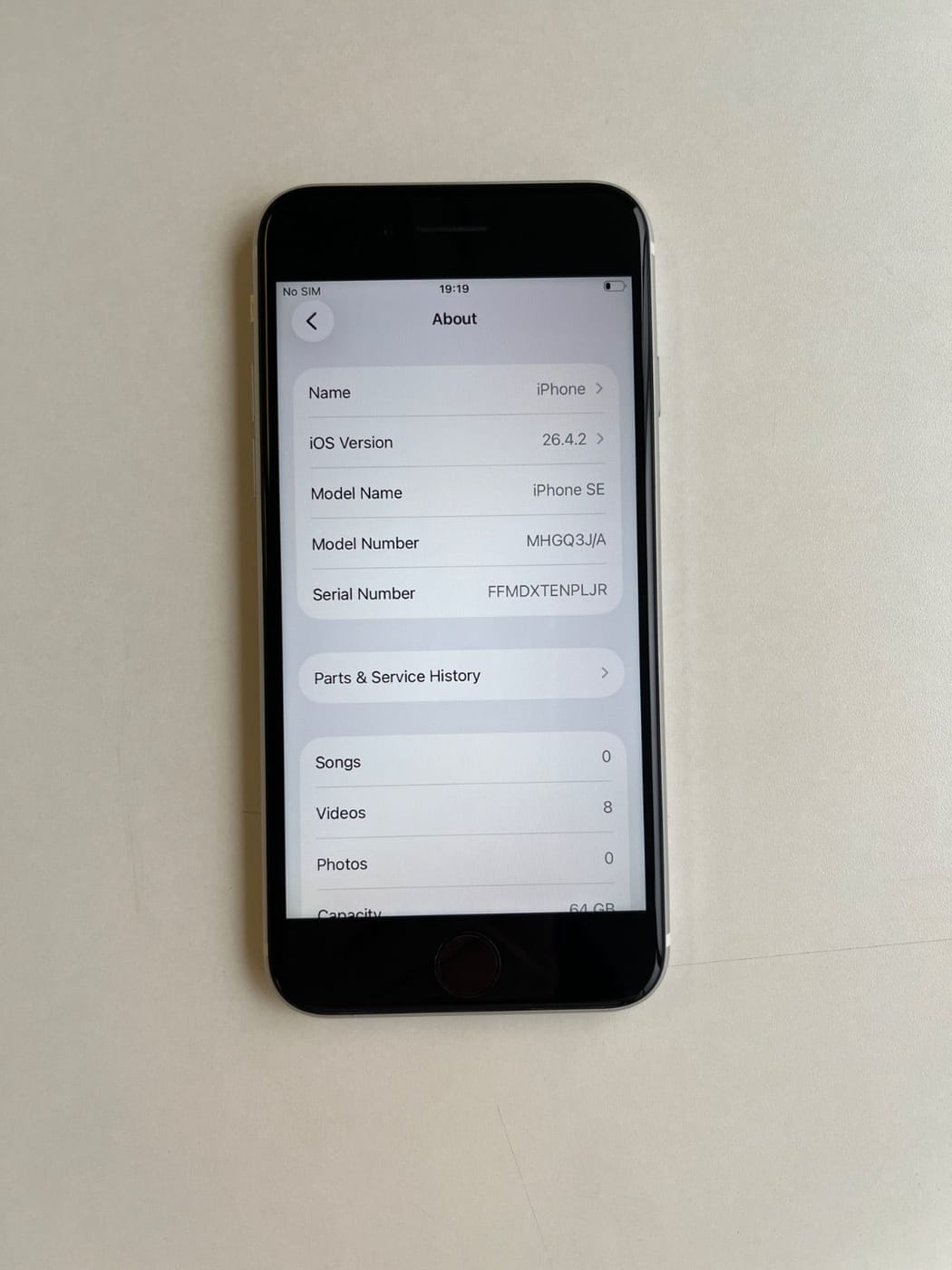 美品 iPhone SE (第2世代) 64GB ホワイト バッテリー82% MHGQ3J/A - 9931（訳あり） 4