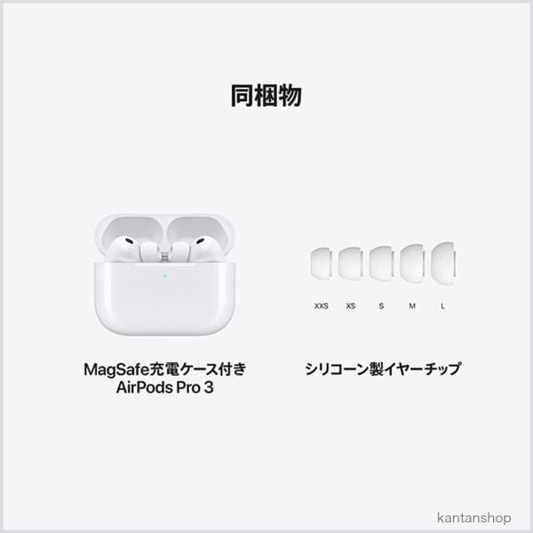 Apple AirPods Pro 3（2025/MagSafe充電ケース USB-C） MFHP4J/A 3