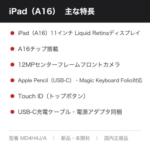 Apple Wi-Fi iPad（A16） 256GB ブルー MD4H4J/A 6