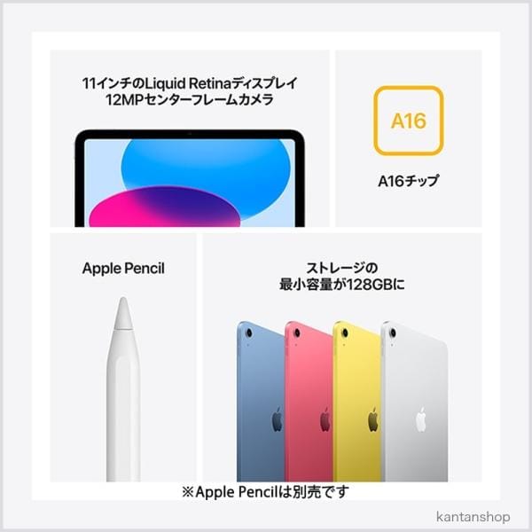 Apple Wi-Fi iPad（A16） 256GB シルバー MD4G4J/A 4