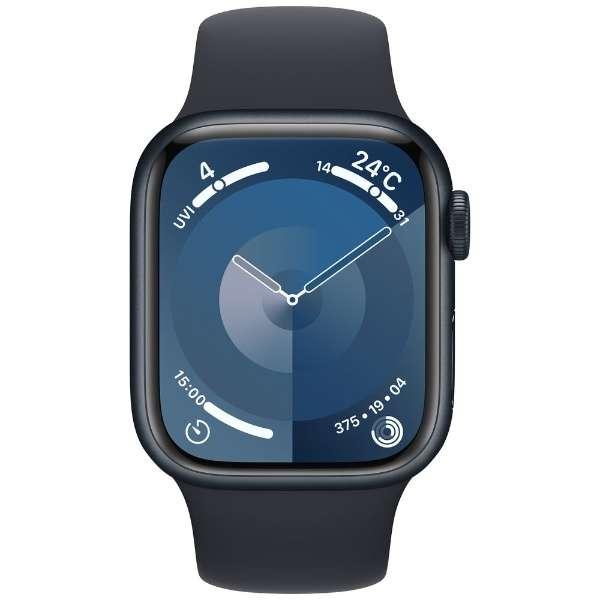 Apple Watch Series 9 GPSモデル – 45mmミッドナイトアルミニウム